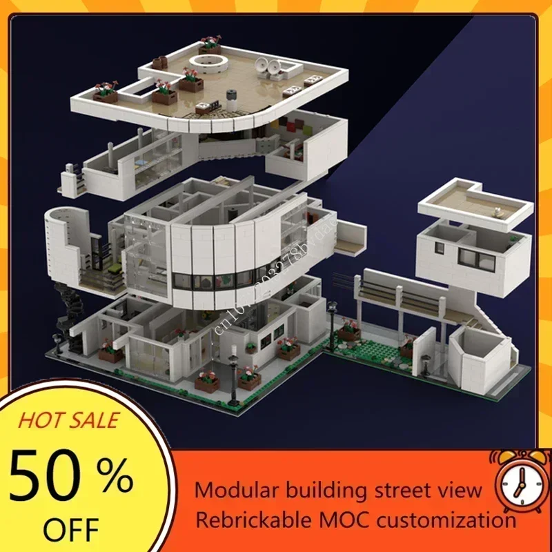 Фото Конструктор Saltzman House Modular MOC, 5128 деталей, архитектурная модель уличного здания, креативная сборная модель, развивающая игрушка, подарок №3