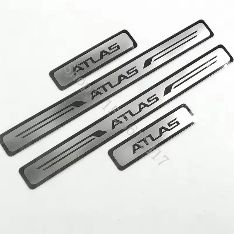 

Для GEELY ATLAS PRO 2023 2024, накладка на порог, защита педали, защита ступеней, автомобильные аксессуары из нержавеющей стали