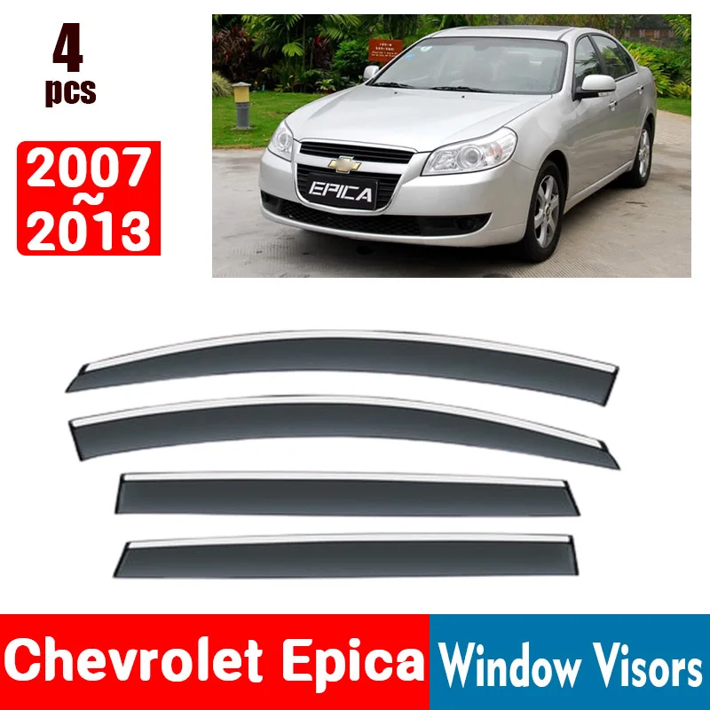 FOR Chevrolet Epica 2007-2013 Window Visors Rain Guard Windows Rain Cover Deflector Awning Shield Vent Guard Shade Cover Trim