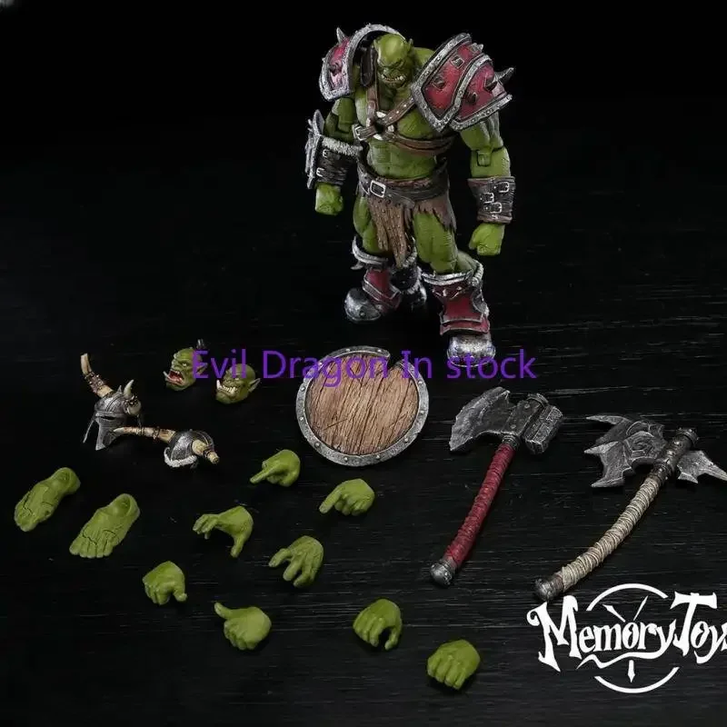В наличии Blizzard World of Warcraft круглая фигурка 3 1/12 Horde Orc Captain коллекция игрушек подарок