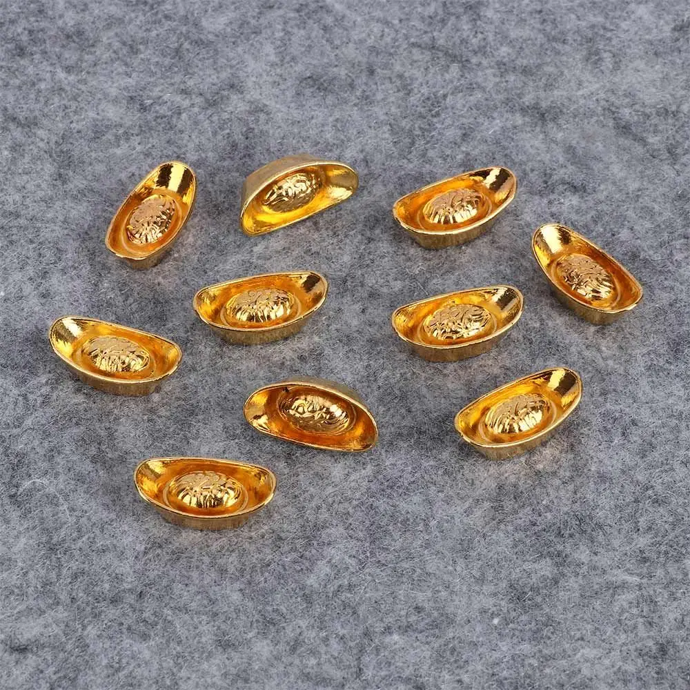 Lucky 10 шт./компл. офисный талисман домашний декор фэншуй золотой слиток Юаньбао