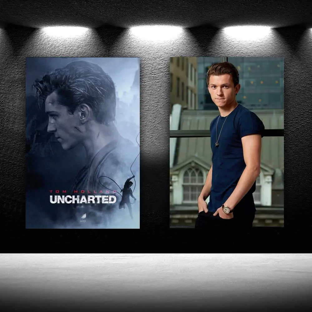 

Uncharted Tom Holland Movie Game Poster Advanced Painting Canvas Poster Bedroom Decor Sport Landscape Office Room Decor Poster