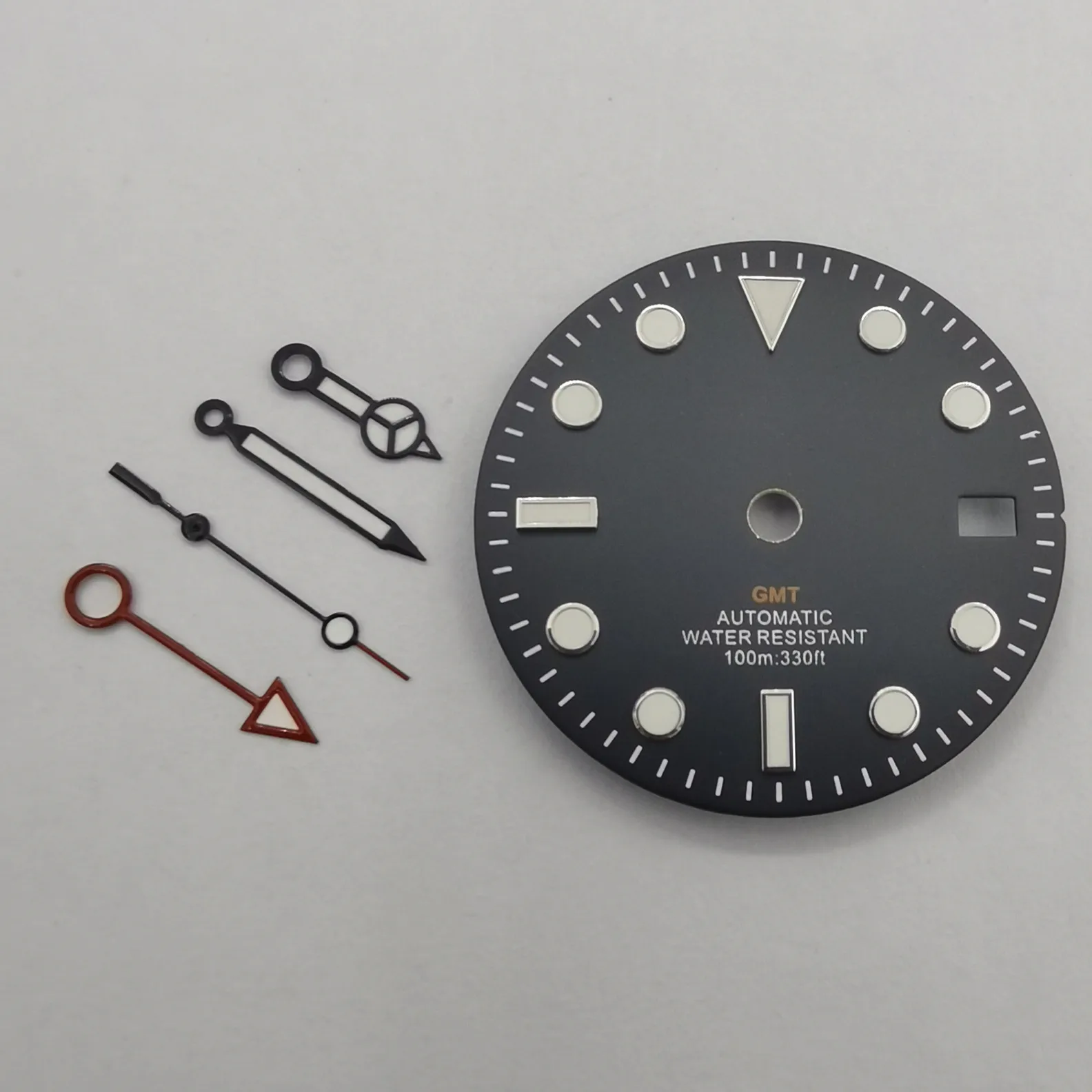 Запчасти для часов 29 мм стерильный циферблат с 13 4 шт./компл. GMT зеленые светящиеся