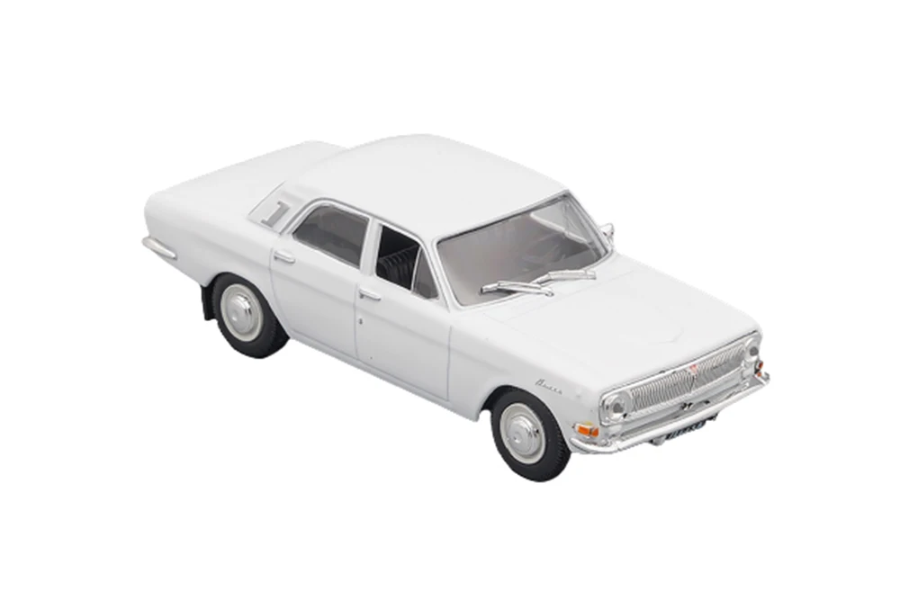 Gaz 24 Volga (USSR Russian) White | gas автолегенды USSR #9 Railed/Motor/Cars/Bicycles