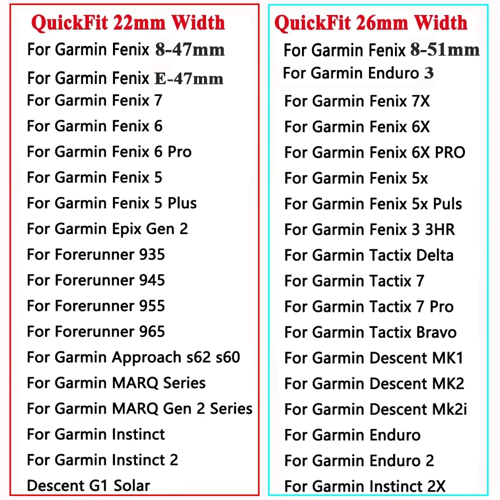 Ремешок нейлоновый для Garmin Fenix 8 E 6 6XPro 7 7xpro эластичный быстросъемный браслет