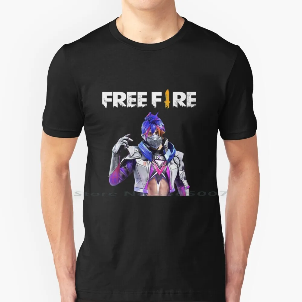 

Free Fire T Shirt 100% Cotton Free Fire Video Game Battle Royale 111 Dots Studio Mobile Gaming Online Game Rpg 2021 Action Game