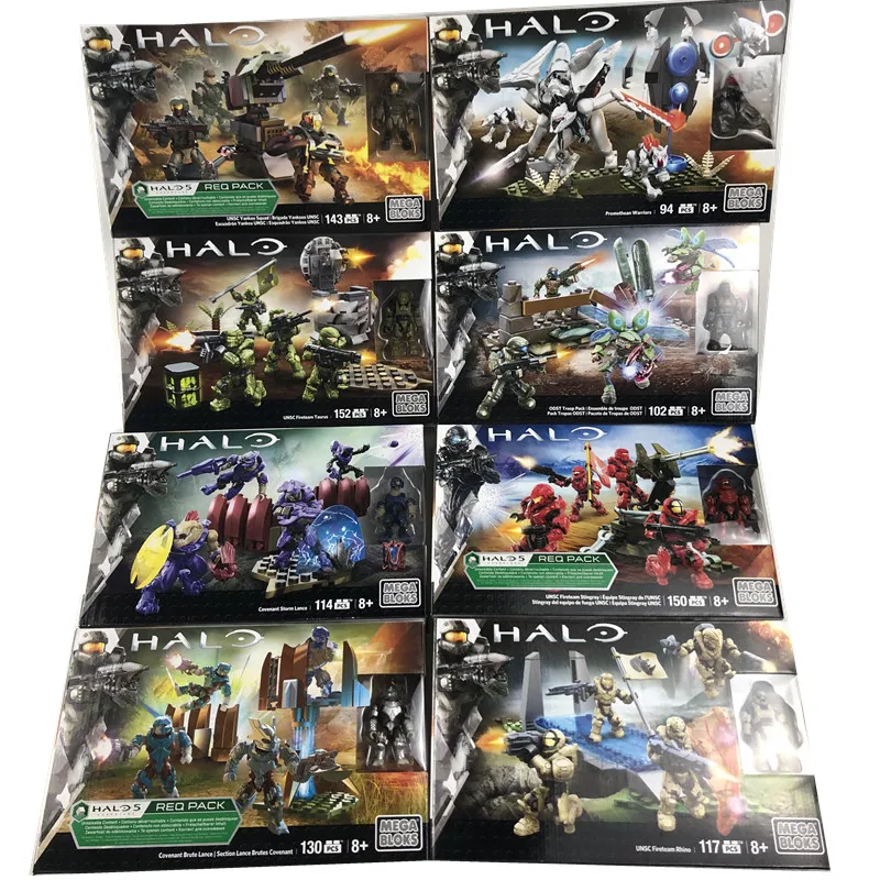

Megaes Haloes Prometheuss Soldier Squad Set of Building Blocks Game Peripheral Toys Collection Ornaments Gifts