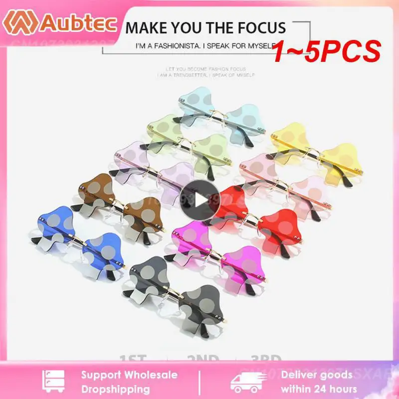 1-5 шт. женские солнцезащитные очки в форме гриба