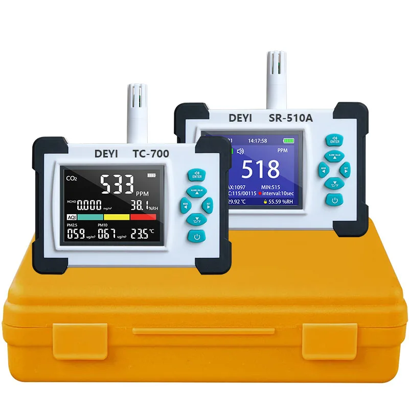 

DEYI тестер качества воздуха PPM CO2 измеритель измерительное устройство монитор углекислого газа co2 инфракрасный детектор