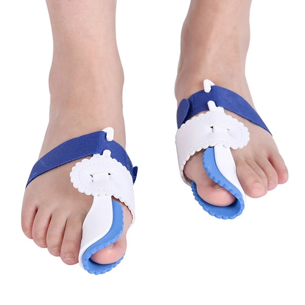 2 шт. Большие палец Равниатор Сепаратор Бунион Шина Стопы Hallux Valgus Корректор Ночное облегчение боли Уход Инструмент на.