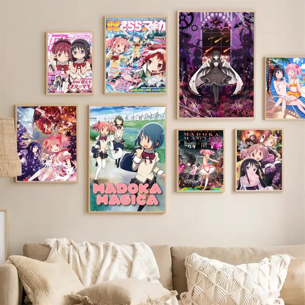 Puella Magi Madoka Magica аниме постер высокого качества цифровая печать на синтезированной