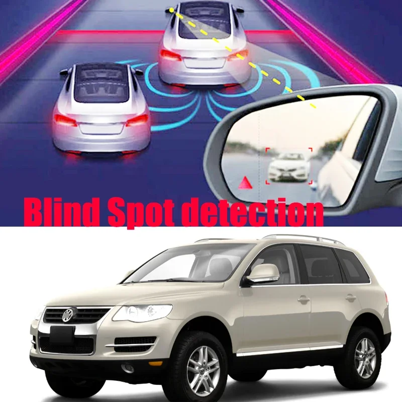 Для Volkswagen VW Touareg 7L 2002 ~ 2010 Автомобильный BSD BSA BSM Предупреждение о слепой зоне