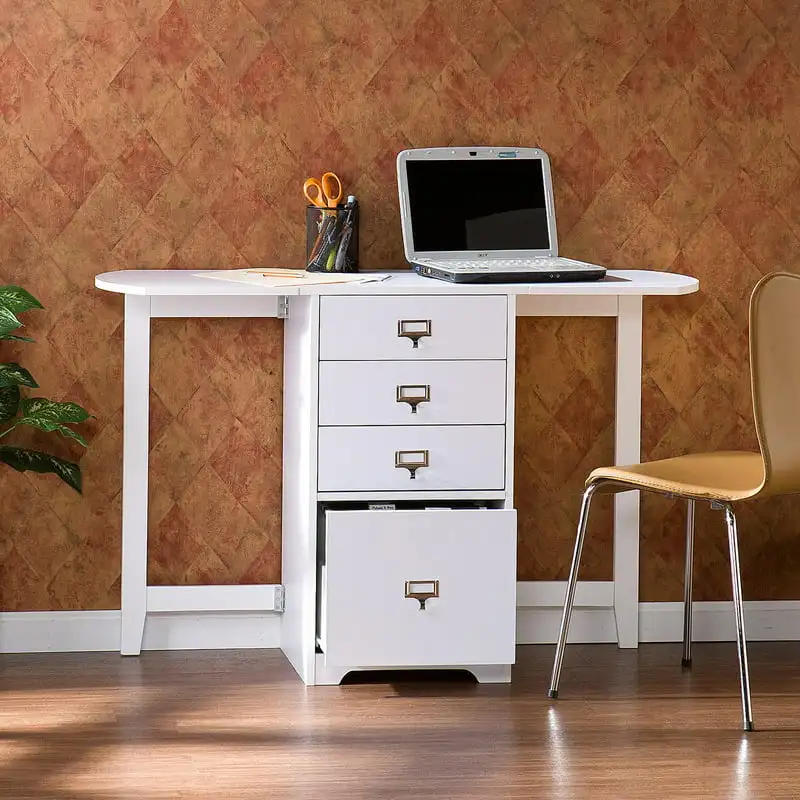 

Out Organizer Convertible Desktop Craft Desk, White