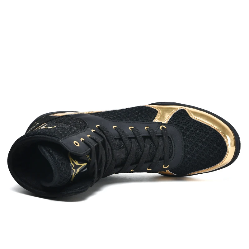 Professional Men's Wrestling Shoes Fitness Antiskid Large 39-46 Sports Flight Boxing Shoes Men's Training Sports Boxing Shoes