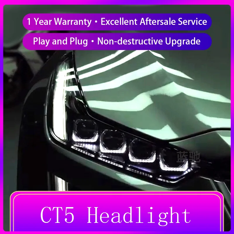 2 шт. передние фары для Cadillac CT5 2019-2023