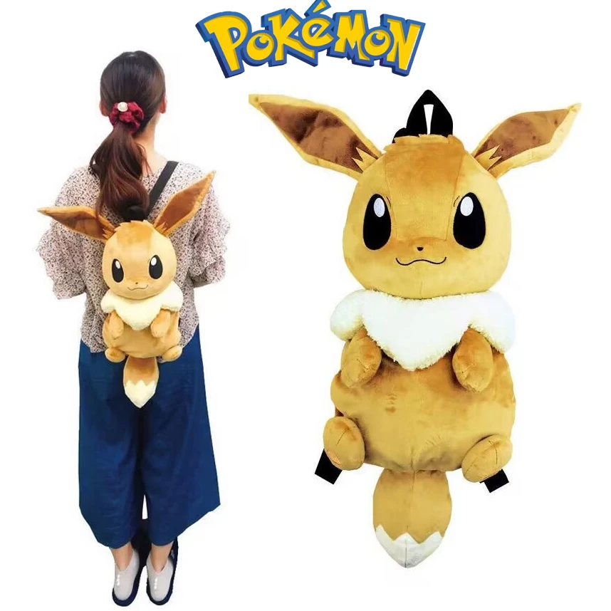 

Милый Плюшевый Рюкзак для куклы Покемон Eevee Mimikyu Mew Gengar милые плюшевые мягкие сухие игрушки школьный рюкзак подарок на день ребенка