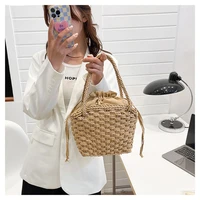 new style corset bag holiday leisure womens portable bag trend personalized summer woven belt small square bag