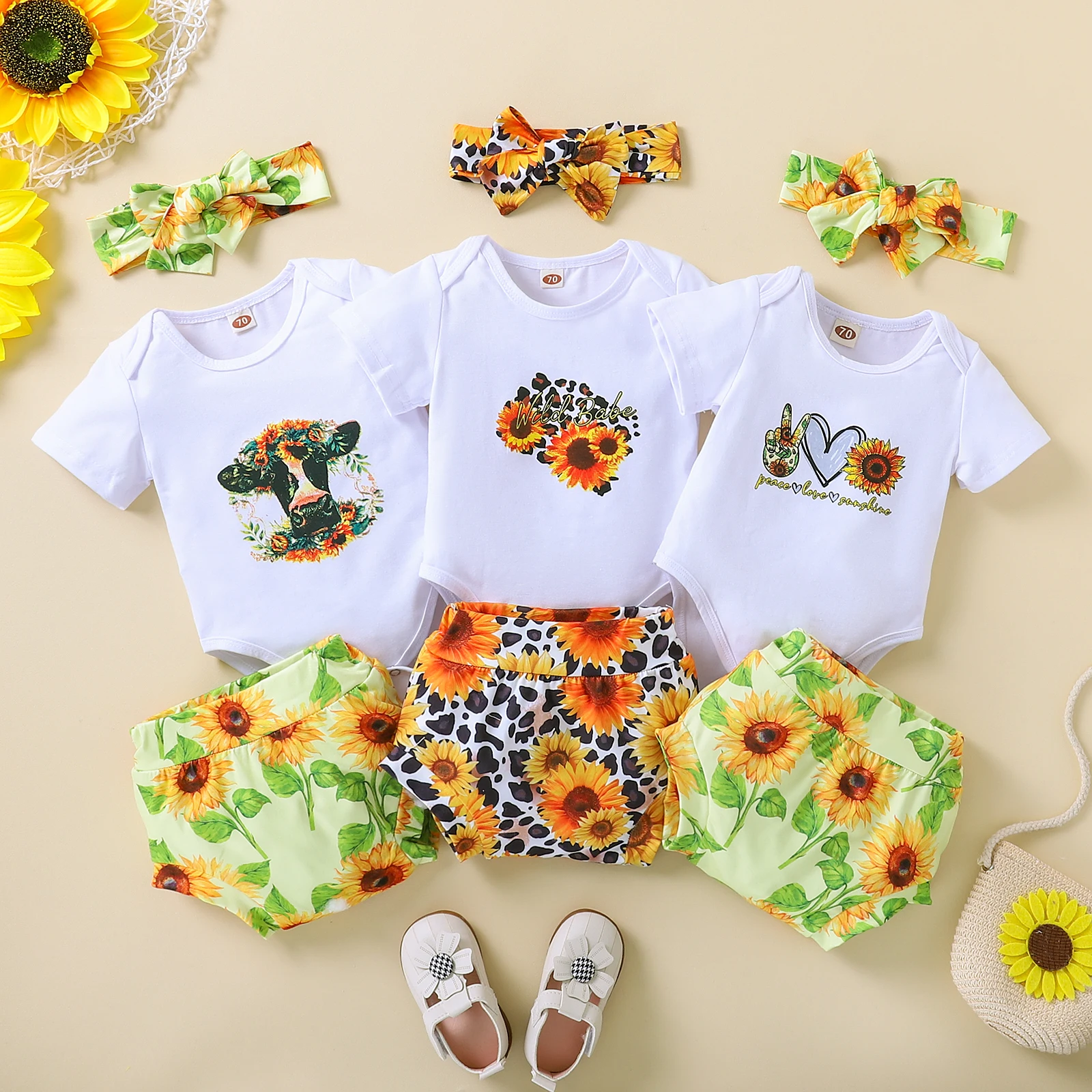 

Ma & Baby 0-24M комплект одежды для новорожденных девочек летний цветочный детской Топ Шорты наряды костюмы D01