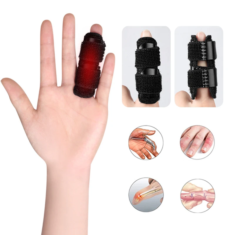

Adjustable Pain Relief Trigger Finger Fixing Splint Straighten Brace Sprain Dislocation Fracture Finger Splint Corrector Support