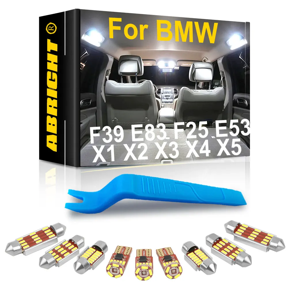 

Car LED Interior Light Indoor Lamp Kit For BMW E84 F48 F39 E83 F25 F26 E53 E70 F15 F85 E71 E72 X1 X2 X3 X4 X5 X6 ABRIGHT