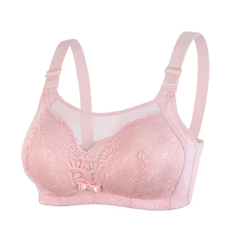 Women's Sexy Thin Fit Gathered Bra Comfortable Steel Ring Underwear Wrapped Up Breast Bras Wire Sports Bras For Women