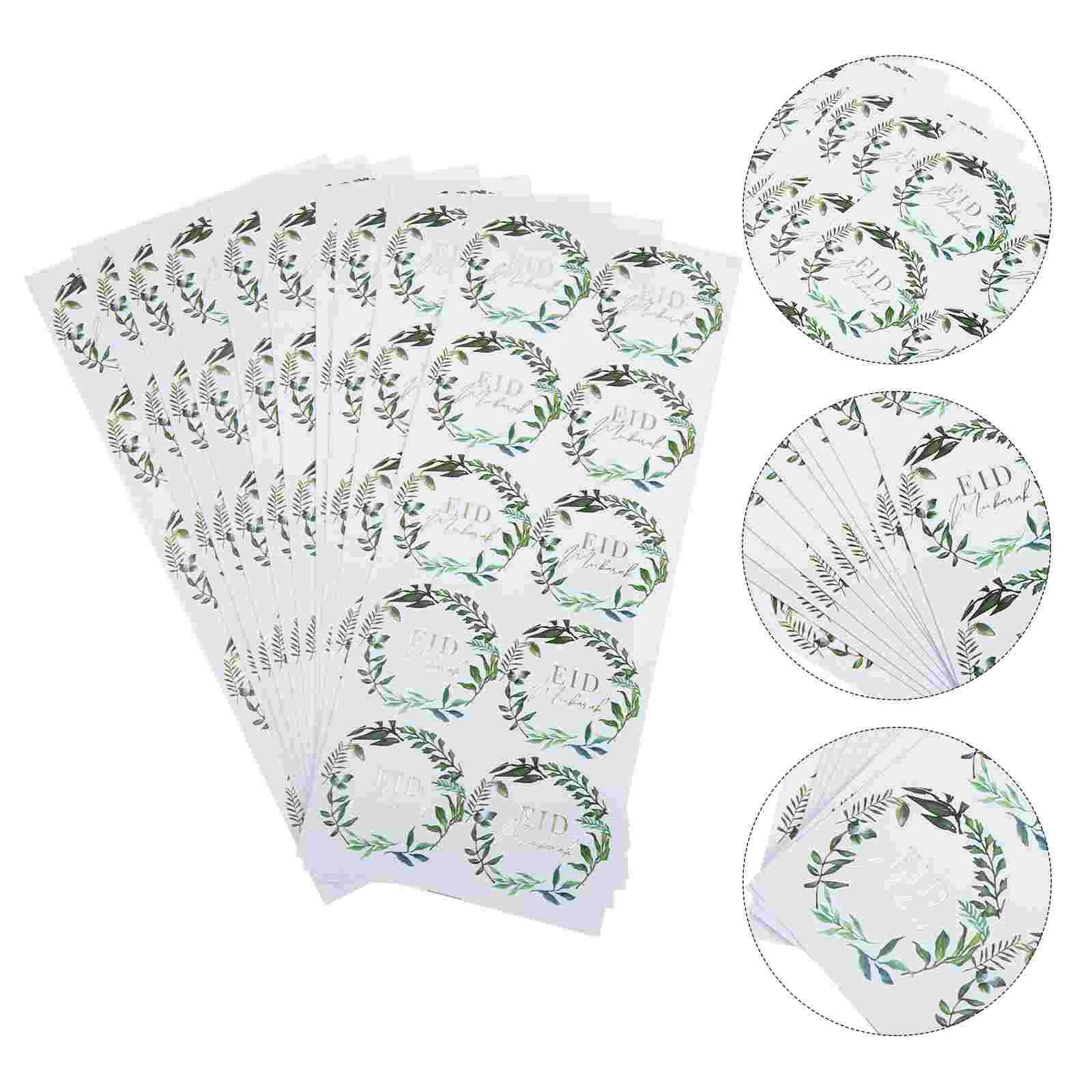 

10Sheets Muslim Eid Themed DIY Sticker Gift Bag Sticker Chic Sealing Sticker