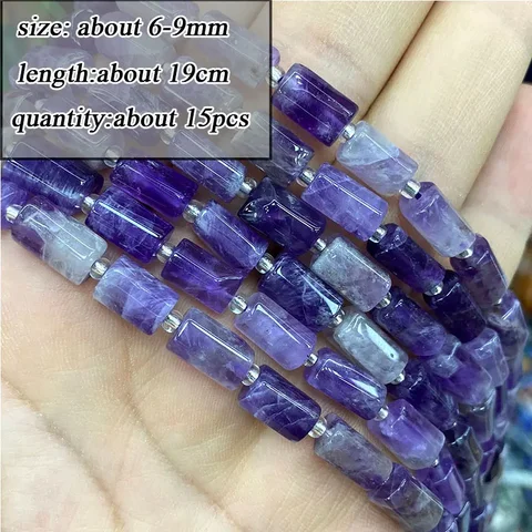 Бусины из натурального аметиста LUOMAN XIARI