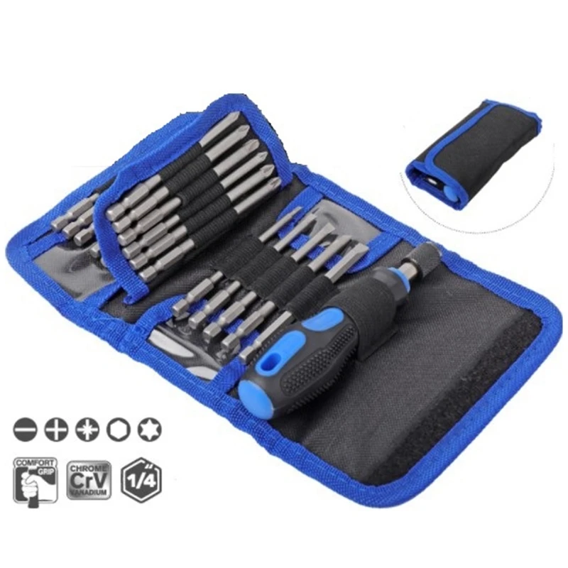 

110mm 24in1 Screwdriver Bit Set Quick Release Long Screwdriver Bit Magnetic Bit Holder Screwdriver Bit Adapter Screw Head Type