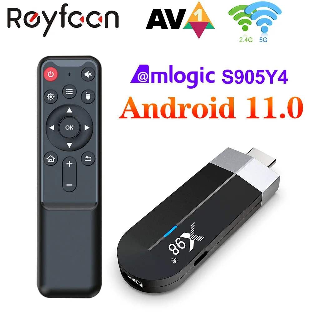 ТВ-приставка X98 S500 Android 11 Amlogic S905Y4 4 ядра + 32 ГБ AV1 4K 60 кадров в секунду |