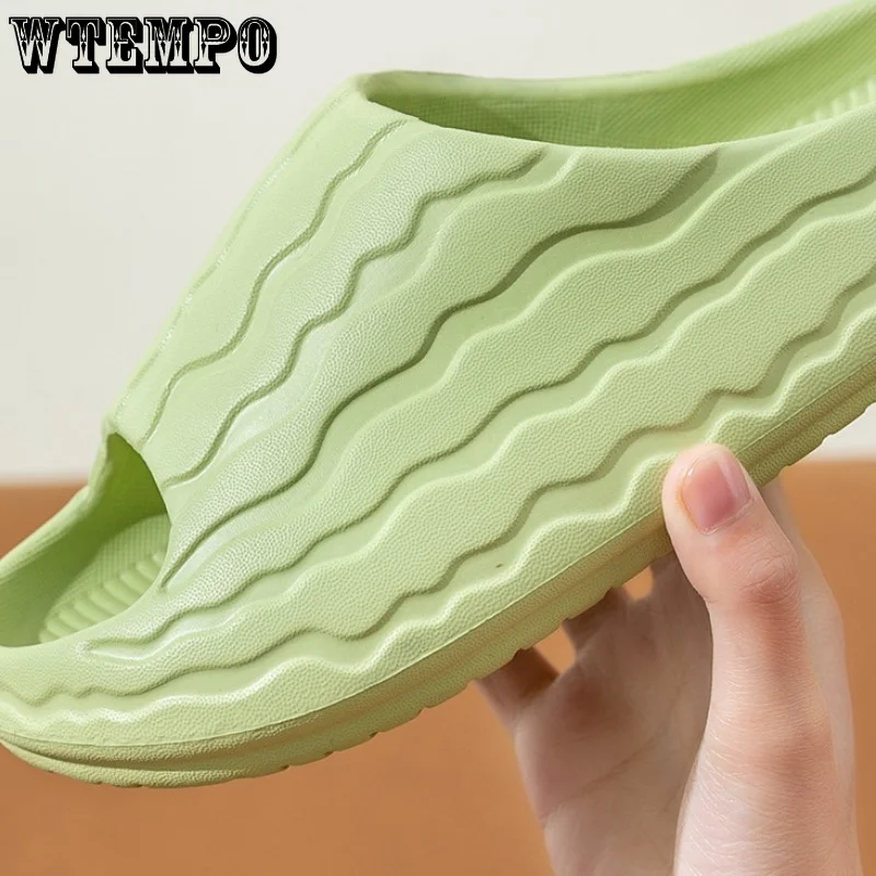 WTEMPO Woman Slippers Thick Bottom Fashion Style Platform Bathroom Slides Nonslip Trend Watermelon Designer Shoes Wholesale