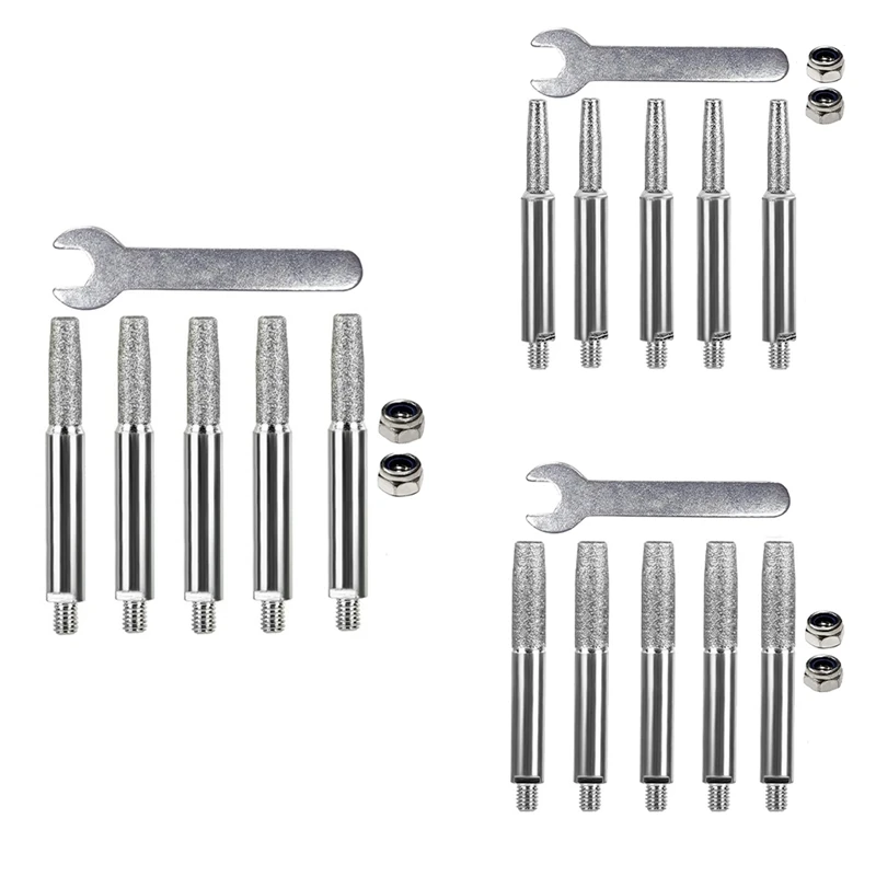 

Chainsaw Sharpener Parts Diamond Coated Cylindrical Burr Grinding Head Chain Saw Sharpener