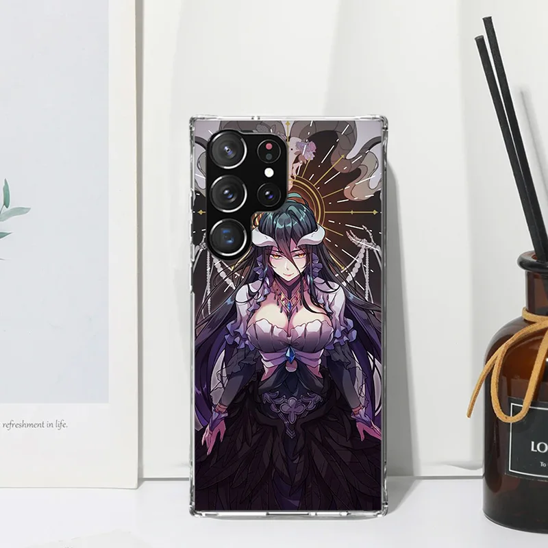 Фото Чехол для телефона с изображением персонажа из аниме Overlord для Samsung Galaxy S26 S25 Edge S24 FE S23 S22 Ultra S21 Plus S20 + Art Fundas, задняя крышка для Galaxy S25 S №4
