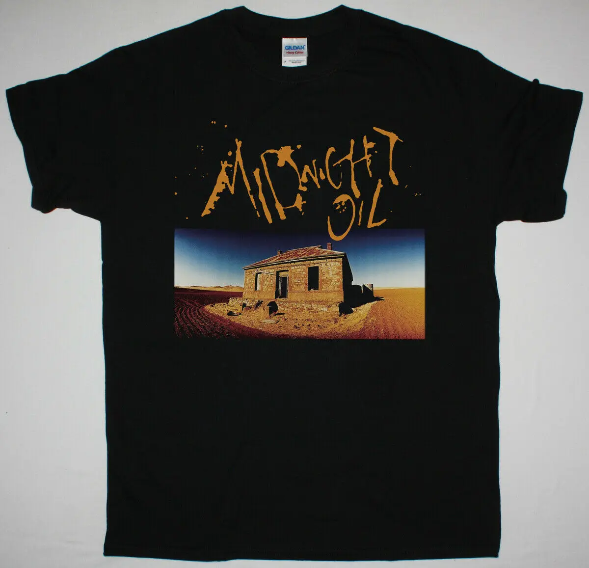 

MIDNIGHT OIL DIESEL AND DUST BLACK T SHIRT HARD ROCK ALTERNATIVE CROWDED HOUSE