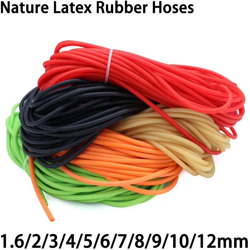 1M/3M tuyaux en caoutchouc Latex naturel 1.6 2 3 4 5 6 7 9 10 12 14 17mm Tube chirurgical médical