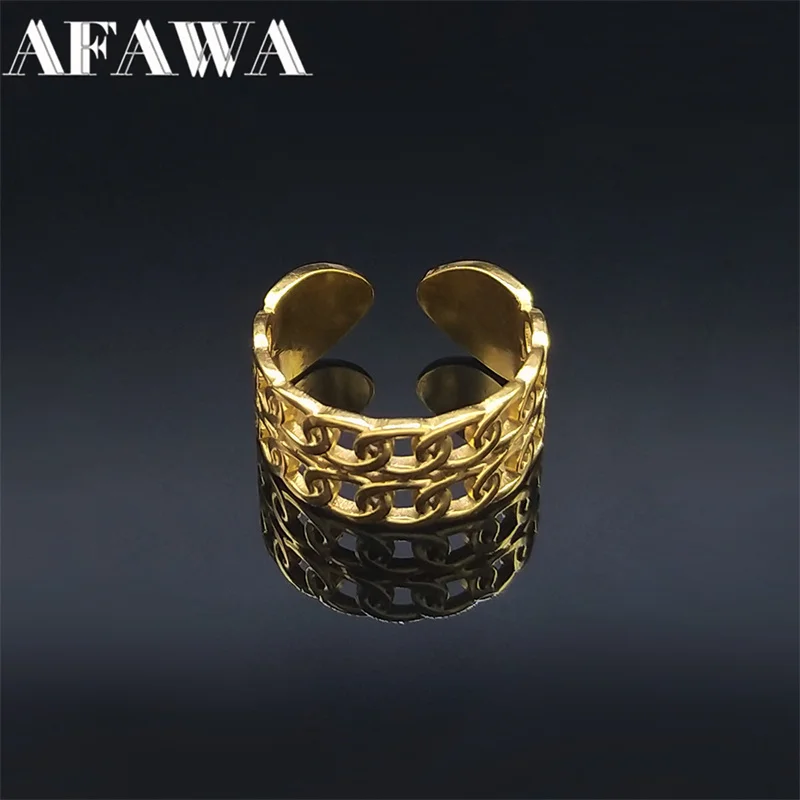 

Fashion Stainless Steel Layer Knot Adjustable Ring Gold Color Opening Rings for Women/Men Jewelry anillo acero inoxidable R18S02