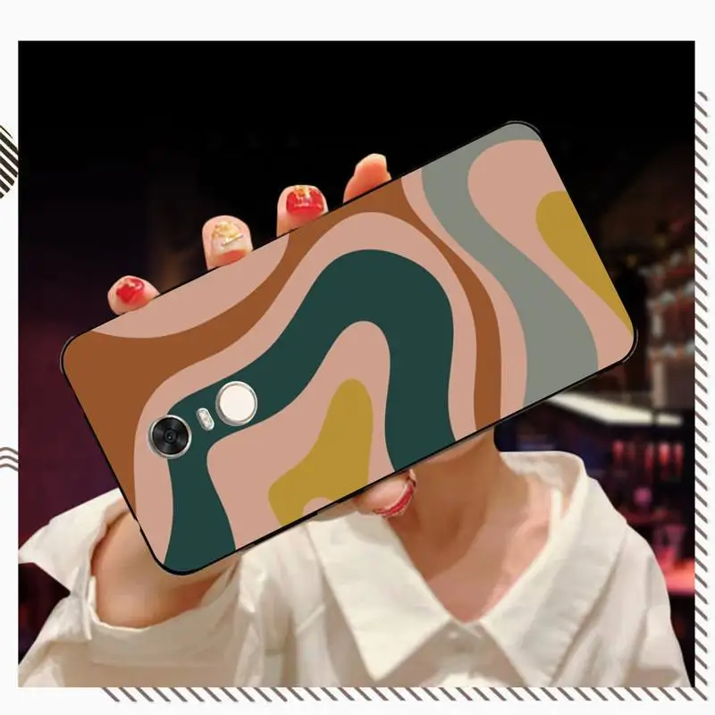 Abstract Swirl Pattern Phone Case for Redmi 5 6 7 8 9 A 5plus K20 4X S2 GO 6 K30 pro