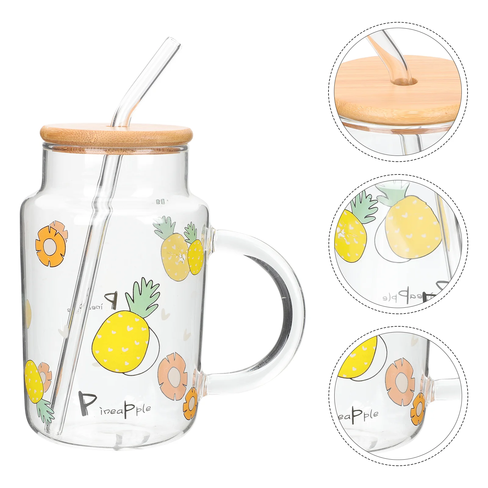 

Glass Cup Cupsstraw Drinking Tea Water Masonbottle Coffee Jar Beverage Lid Mug Glasses Bottles Tumblers Milkbubble Smoothie