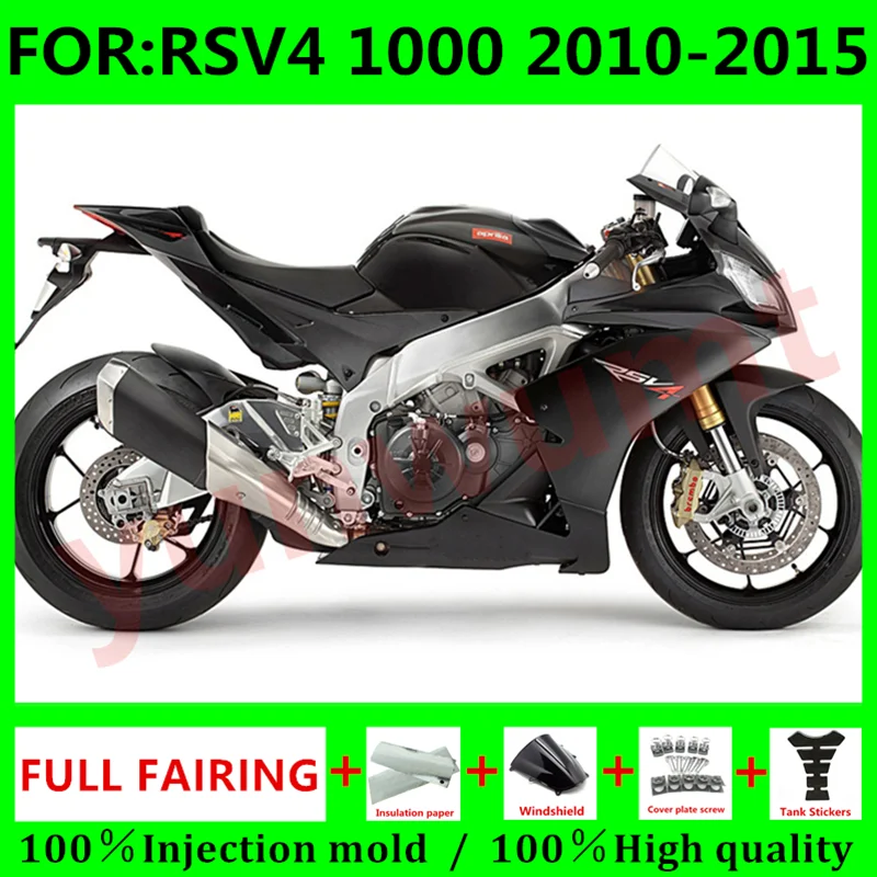 

Новый комплект обтекателей для мотоцикла ABS подходит для RSV4 RSV 4 1000 2010 2011 2012 2013 2014 2015 Обтекатели для кузова черного цвета