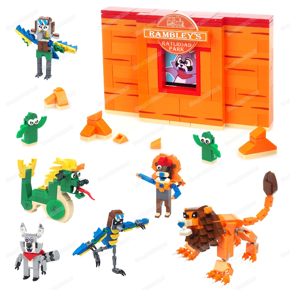 Талисман парк Индиго строительные блоки с животными фигурки эксперименты ужасы