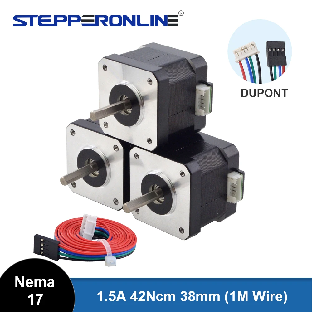 

STEPPERONLINE Шаговые двигатели Nema 17 3 шт.