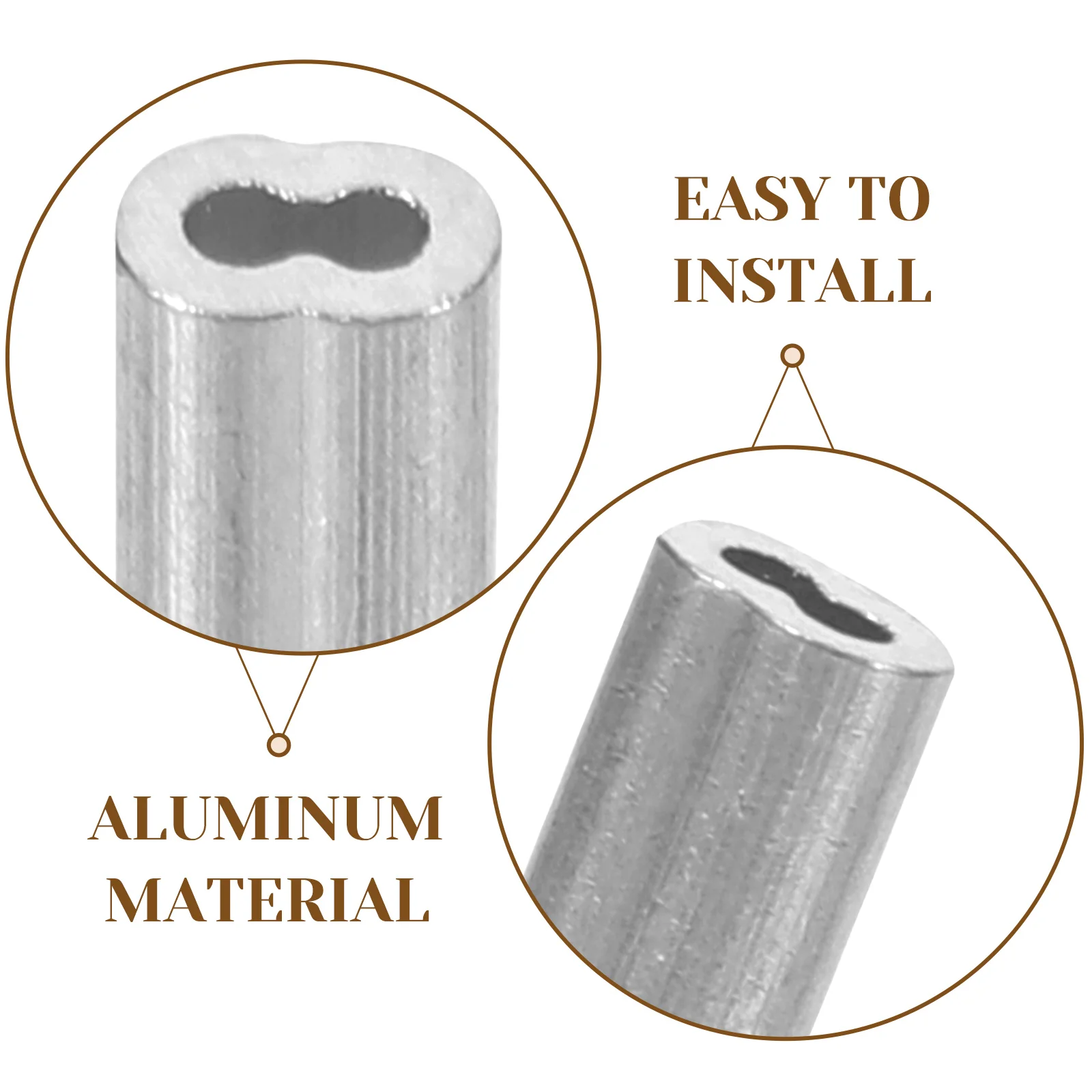 100 шт. 8-образные алюминиевые втулки обжимные для веревки инструмент обжима