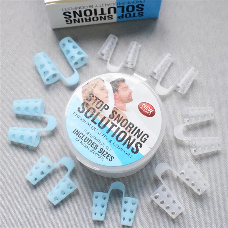 

1/2/4/8 миниатюрный силиконовый зажим для носа против храпа апноэ противохрапное дыхательное средство против храпа вспомогательное средство ...