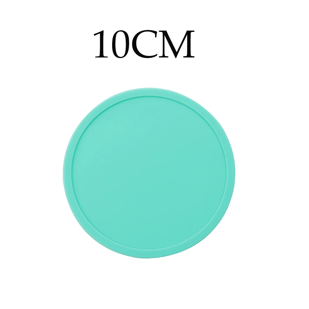 

1 шт., противоскользящая и противопереливная подставка, подставка для чашек чая и кофе, круглая форма, силиконовый изолированный настольный коврик для домашнего использования