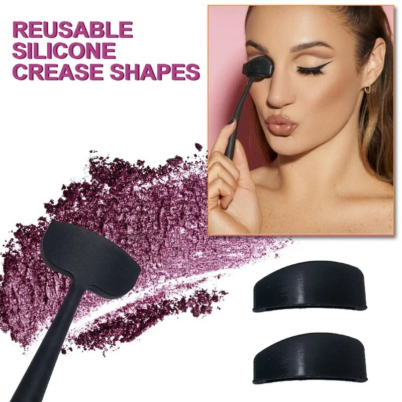 

New 6 In 1 Silicone Glamup Easy Crease Line Kit with Eyeshadow Brush Make Up Crease Line Kit Women Makeup Eye Shadow Applicator