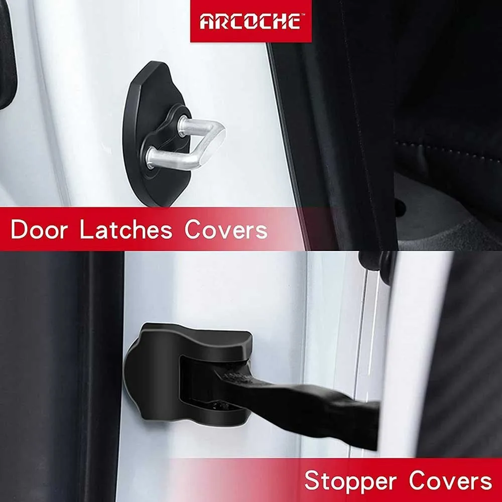 Tesla Door Lock Protective Shell 6 Pcs Door Lock Cover Model 3 Model Y
