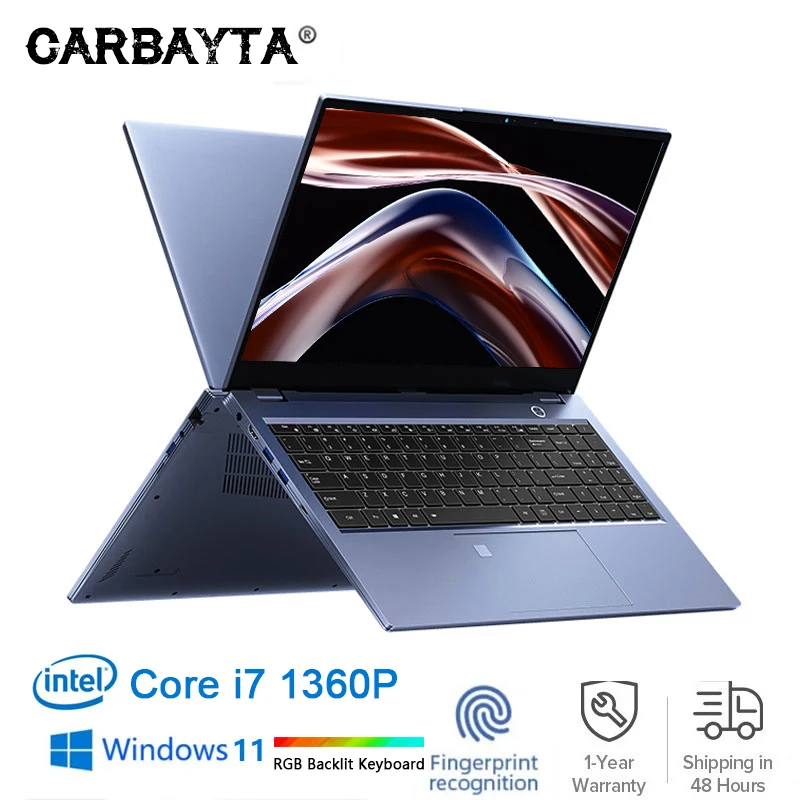 

Intel 13Th Laptop Core I7-1360P Ram 16GB/32GB/64GB RAM 512GB/1TB/2TB PCIE SSD 15.6'' Notebook RGB Backlit Keyboard RJ45 Type-C