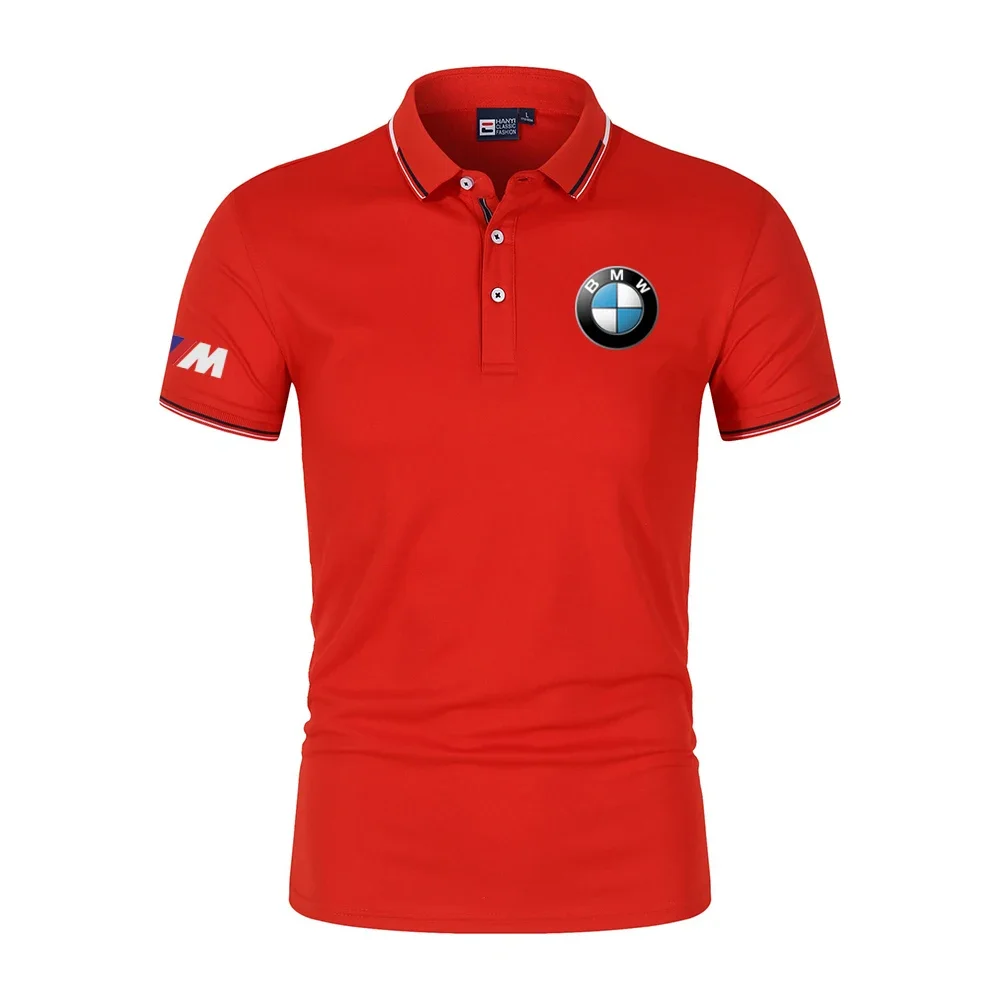 BMW Logo Motorcycle Racing Team Мужская рубашка поло Летняя мужская футболка-поло с коротким