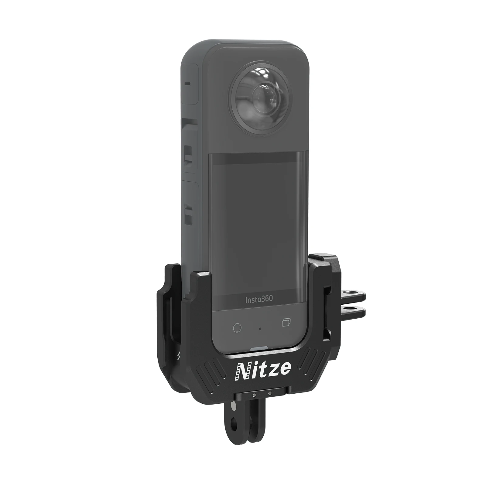 Фото Полурамка Nitze для Insta360 X3 со складными адаптерами для пальцев №4