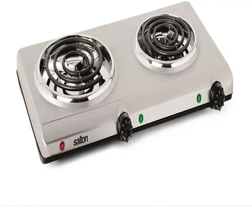 

Free shipping Double-Coil Cooking Range, Stainless Steel