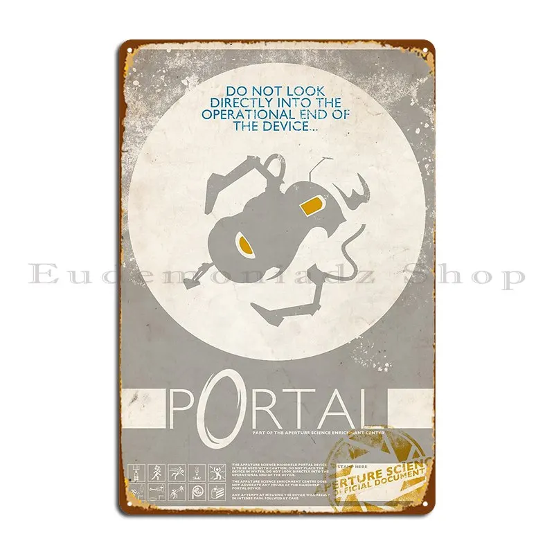 Металлический плакат портала с табличкой персонализированные таблички декор
